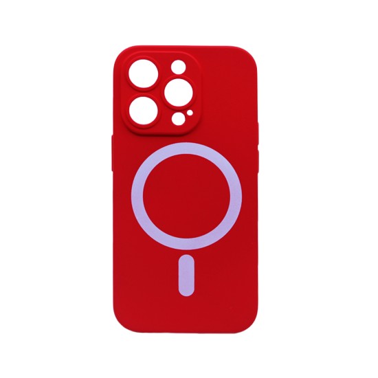 New Science Silicone Megnatic Capa para iPhone 14 Pro Vermelho